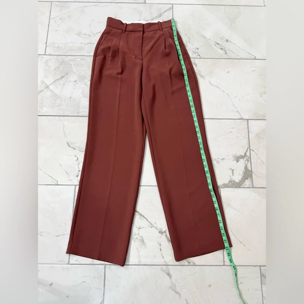 Aritzia's Wilfred The Effortless Pants in Spice, Size 0, Inseam Is 31.5 Inches. - Picture 3 of 8